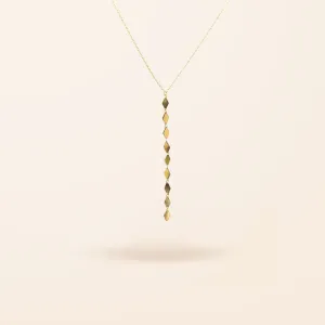 10K Gold Chain With Disco Lariat