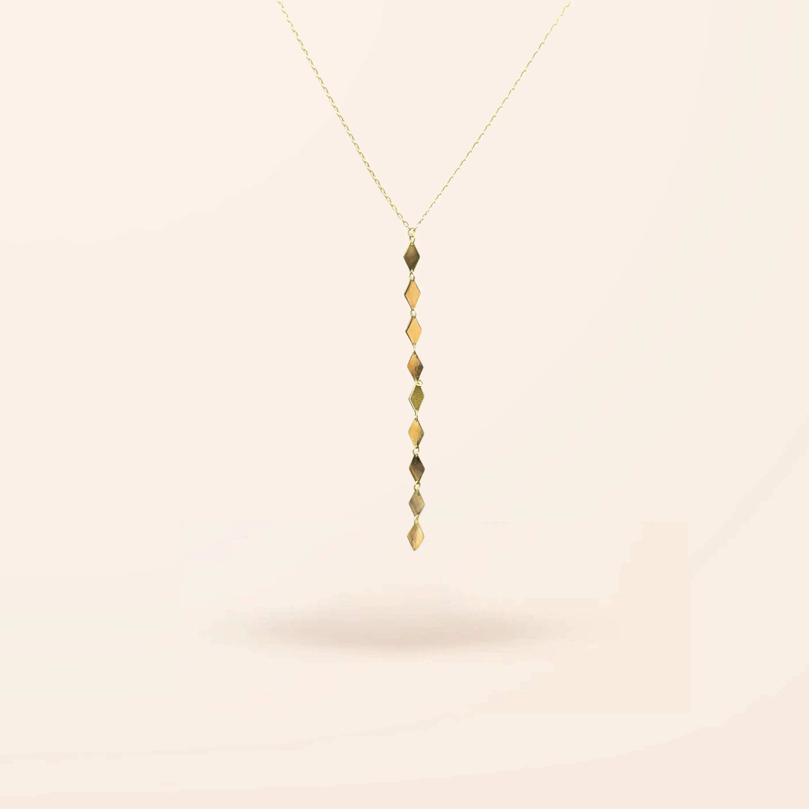 10K Gold Chain With Disco Lariat