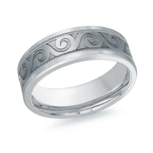 14K White Gold Ring from the Tantalum Collection by Malo - MRDTN-016-7W