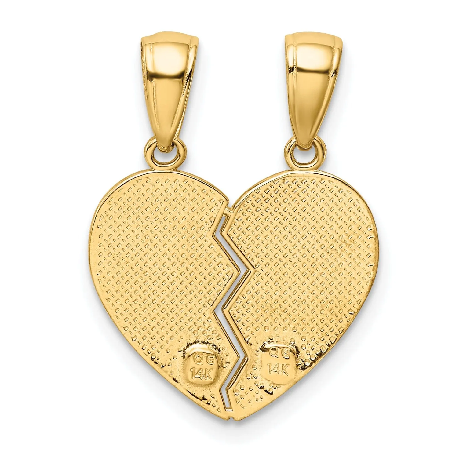 14k Yellow Gold Big Sister Little Sister Charm