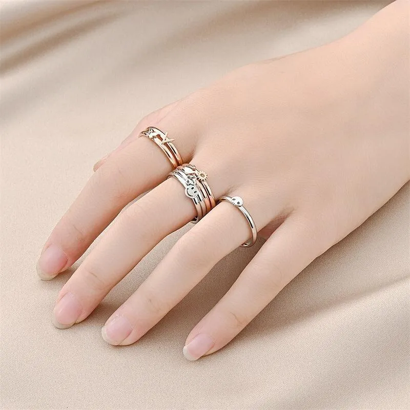 18K Titanium Steel Couple Rings - Fashionable, Durable and Elegant