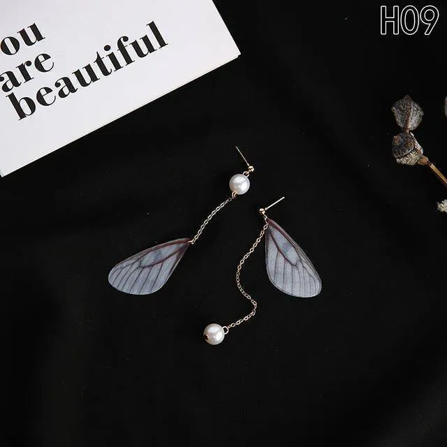 21 Designs Butterfly Wings Long Earrings