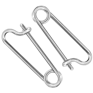 2PCS 14G 23mm 316L Stainless Steel Pin Nipple Rings