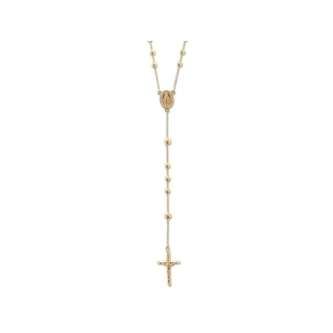 9ct Yellow Gold Rosary Necklet NK106