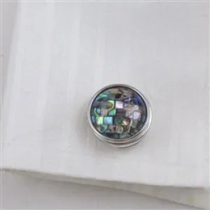 Abalone Unisex Cuff Links