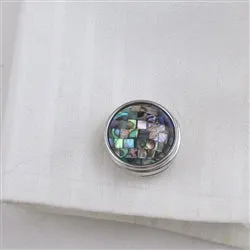 Abalone Unisex Cuff Links