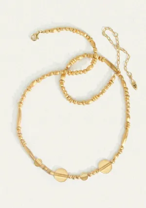 Aegean Disc Necklace Gold