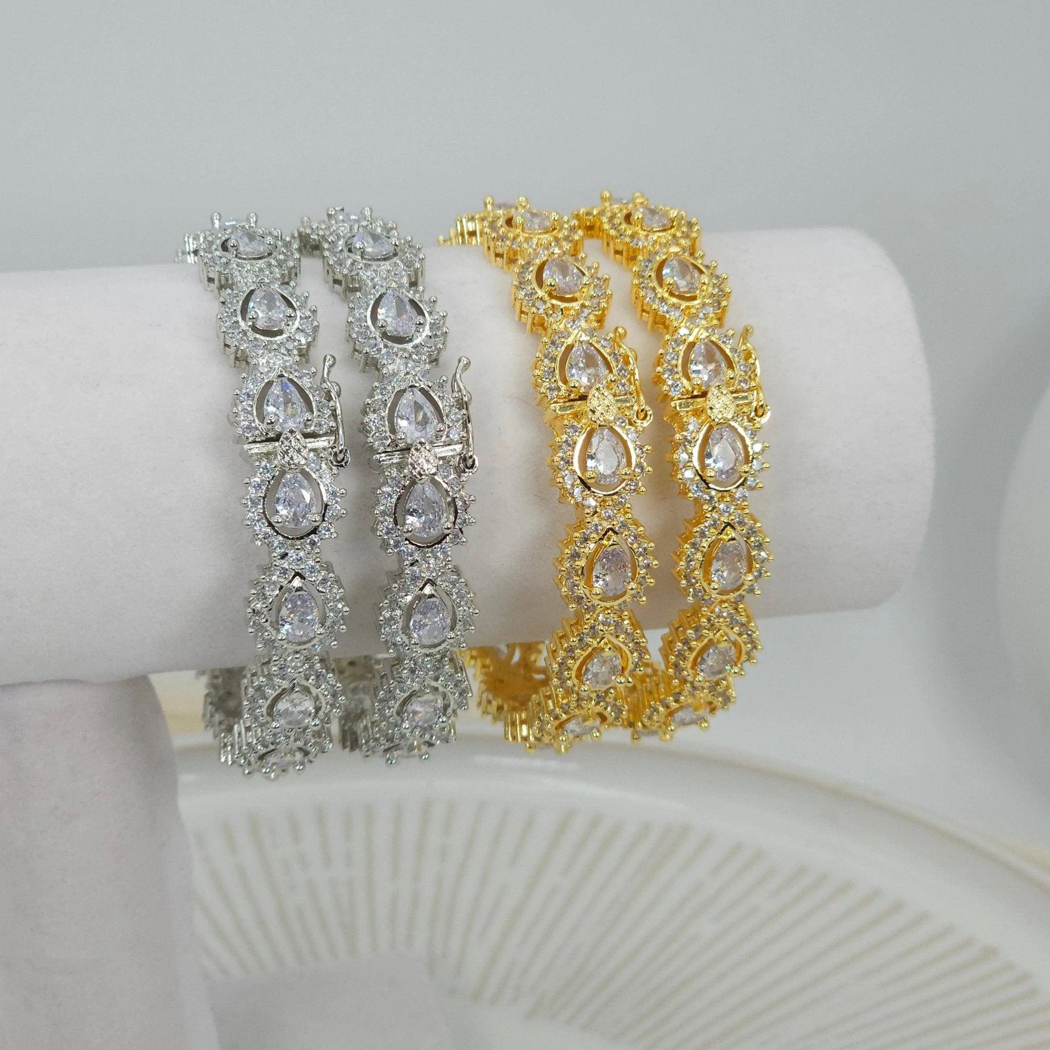 American Diamond Openable Bangles