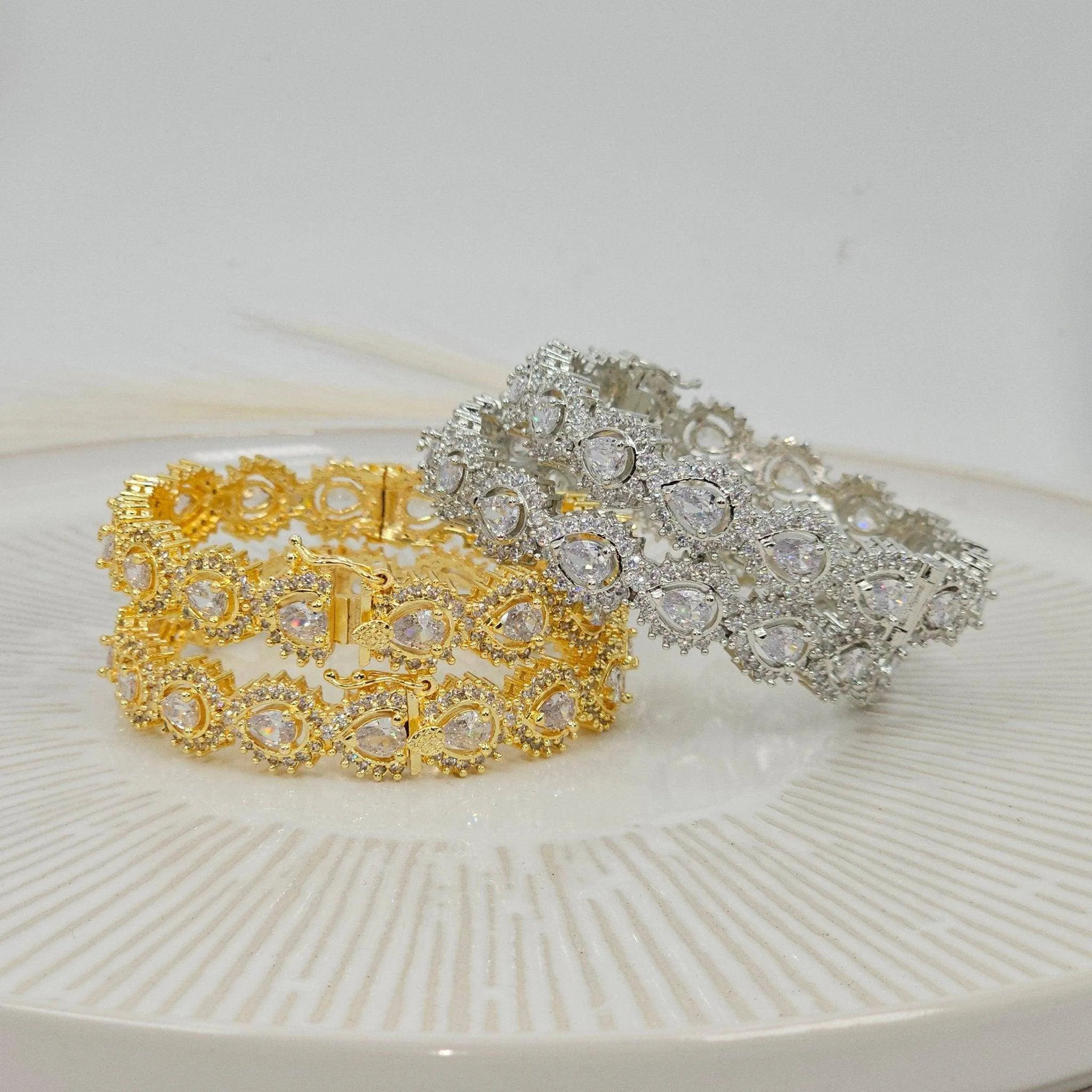 American Diamond Openable Bangles