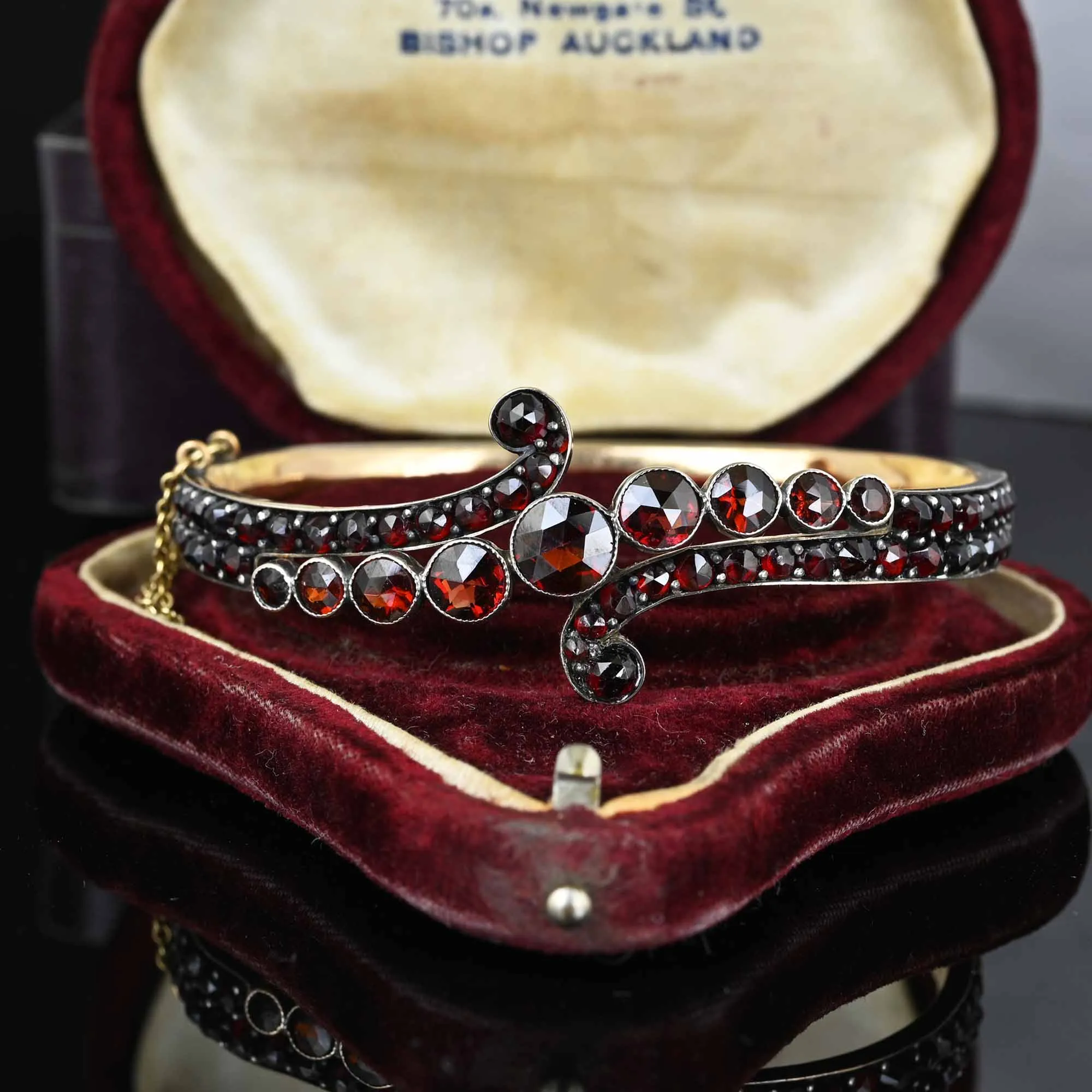 Antique Victorian Bohemian Garnet Bracelet