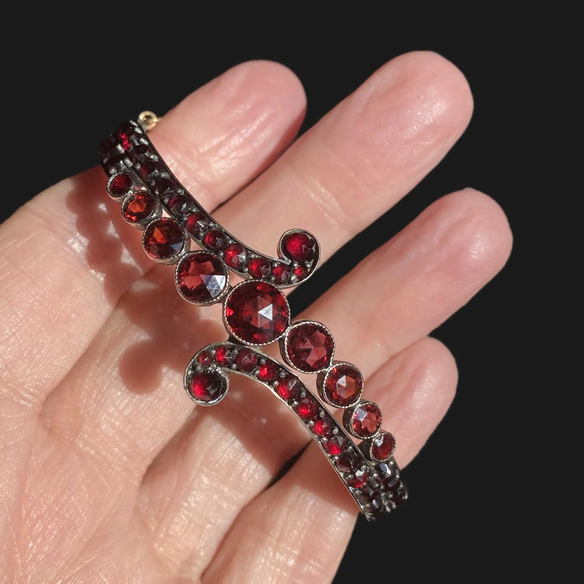 Antique Victorian Bohemian Garnet Bracelet