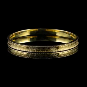 Art Deco Slave Bangle 9Ct Gold Dated 1925