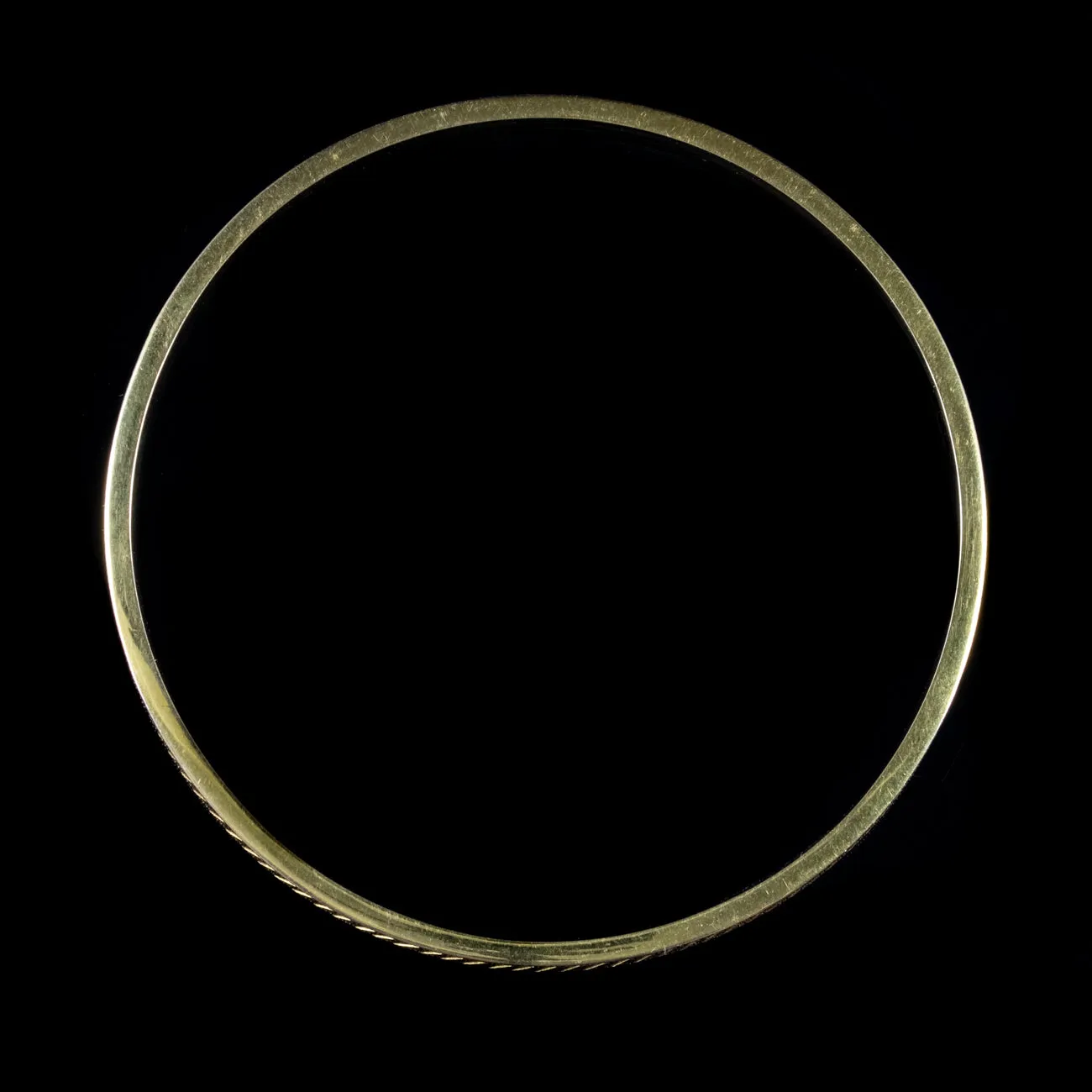 Art Deco Slave Bangle 9Ct Gold Dated 1925