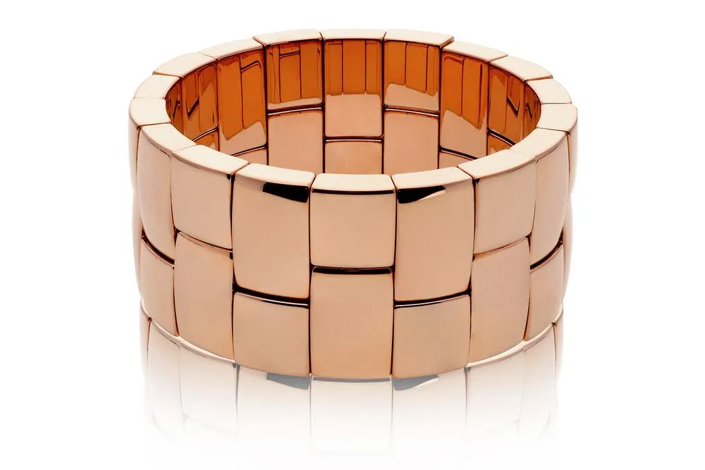 Aura Overlay 2 Row Stretch Bracelet by Roberto Demeglio