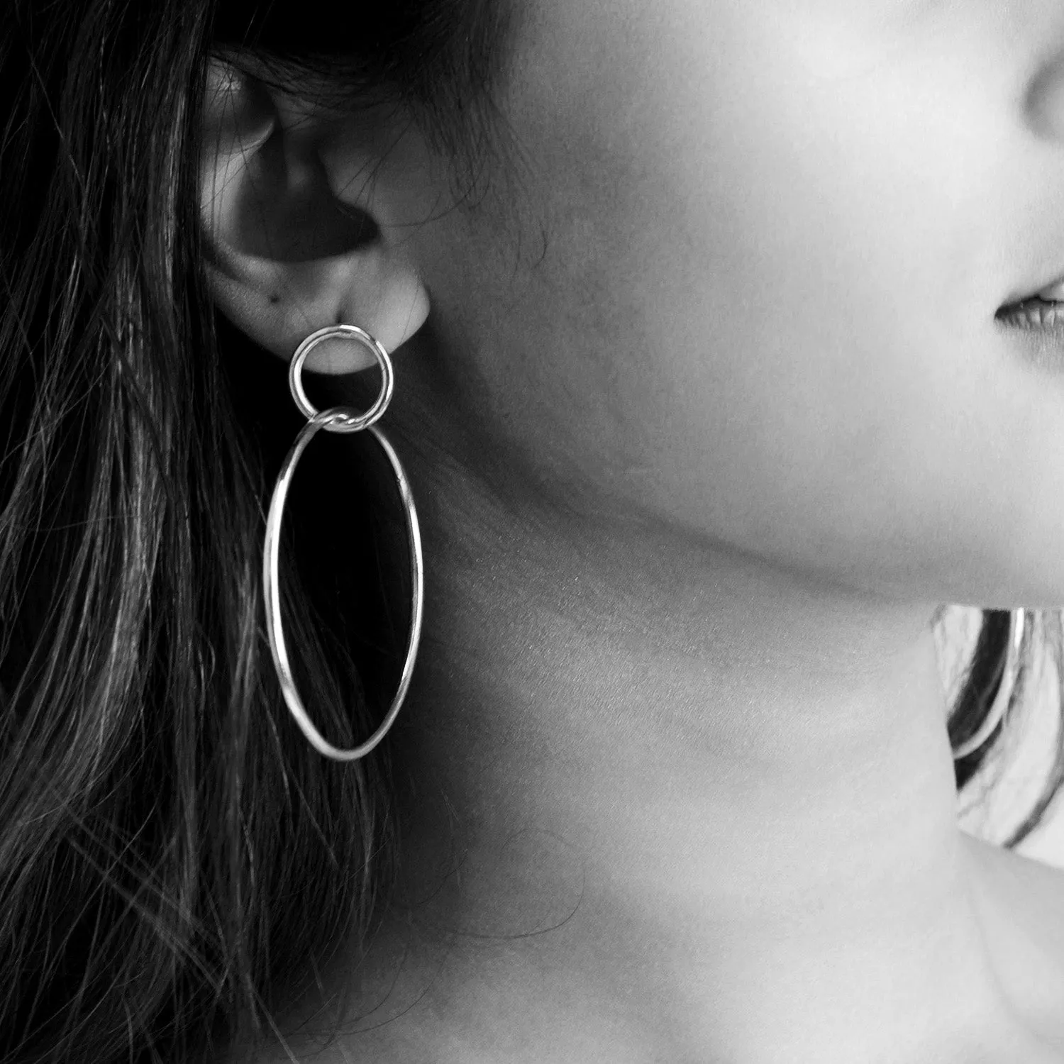 Be bold asymmetric Earrings - Silver