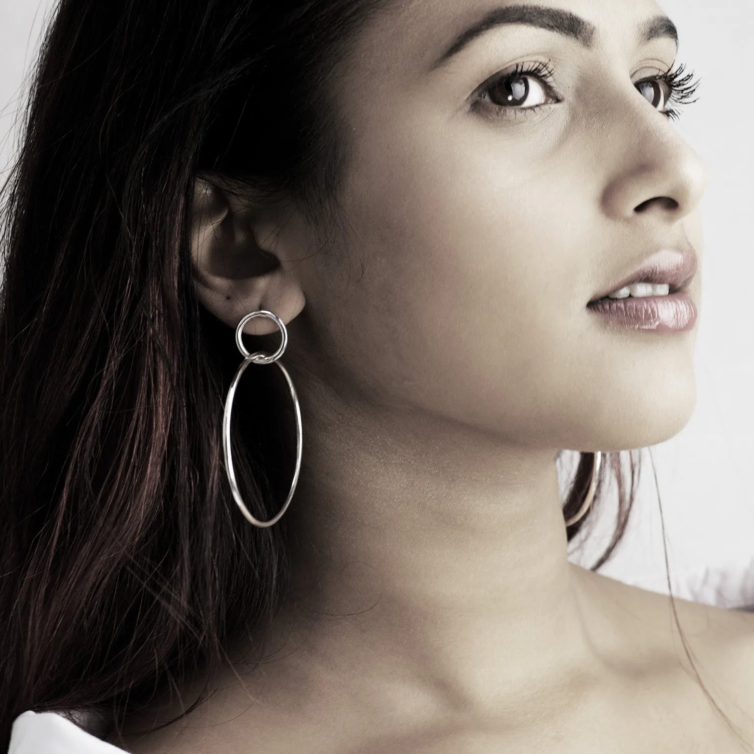 Be bold asymmetric Earrings - Silver