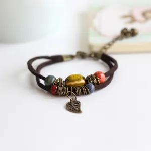 Bohemian ceramic bracelet