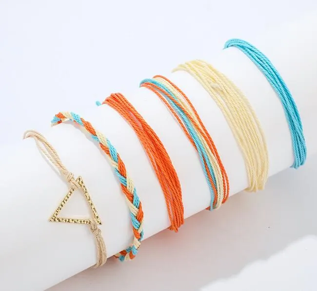 Bohemian Ethnic Jewelry Woven Bracelet Set