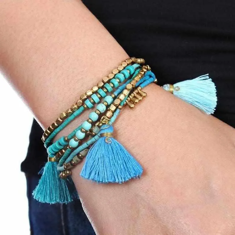 Bohemian Handcrafted Convertible Necklace | Bracelet - Thailand