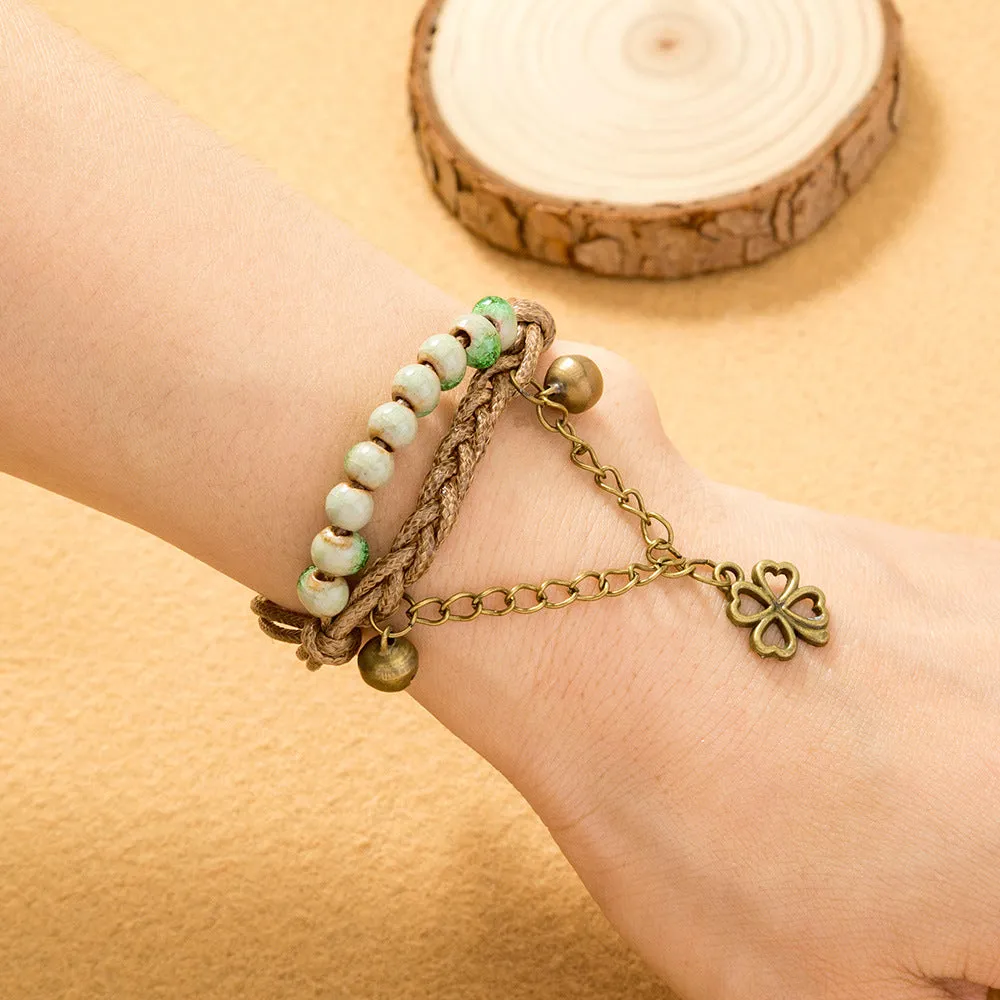 Bohemian Style Ceramic Bracelet Couple Girlfriend Retro Ethnic Style Jewelry