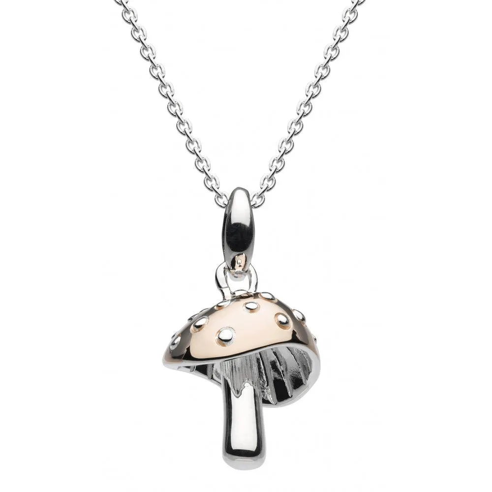 Charming Mushroom Pendant Necklace