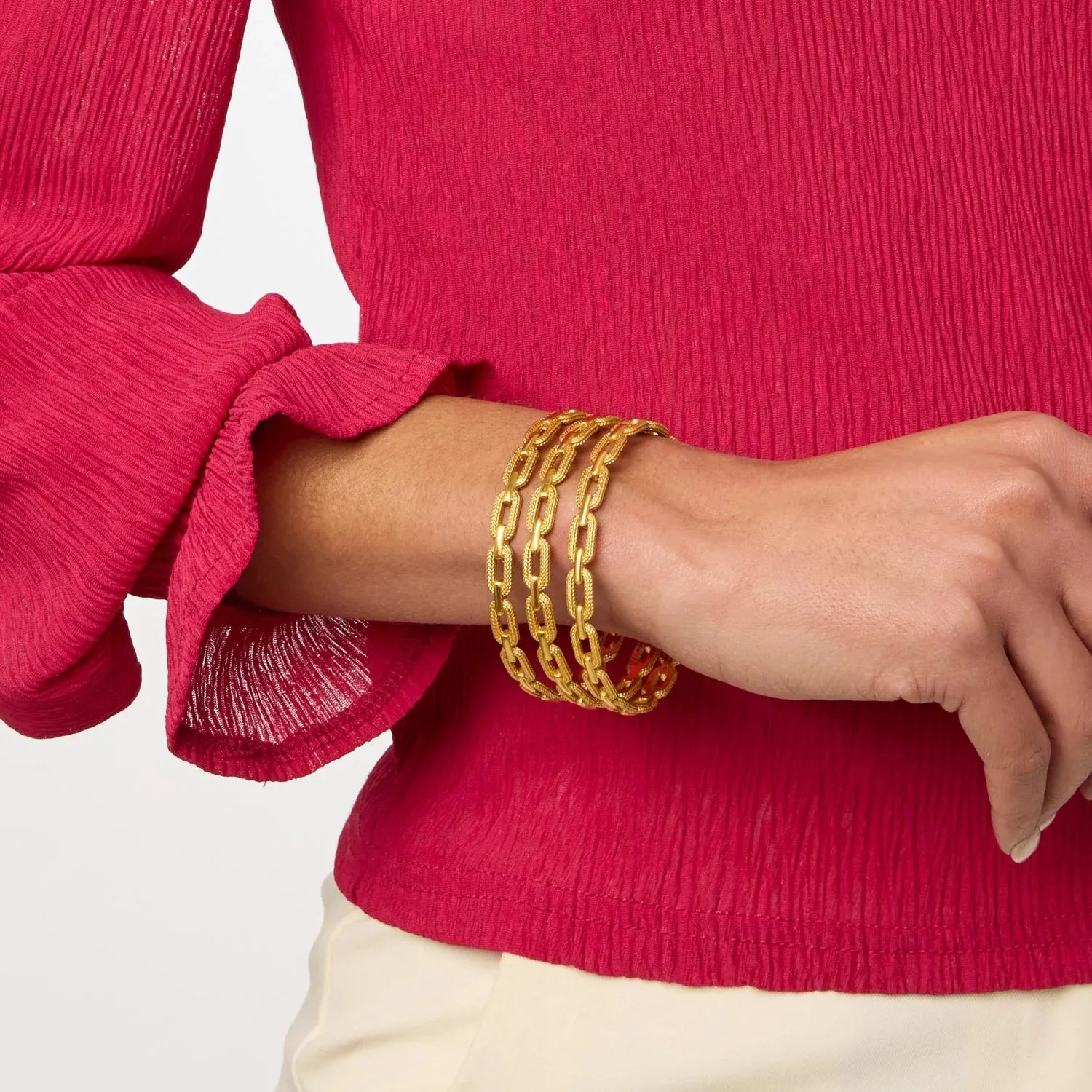 Cheval Paperclip Bracelet-Gold