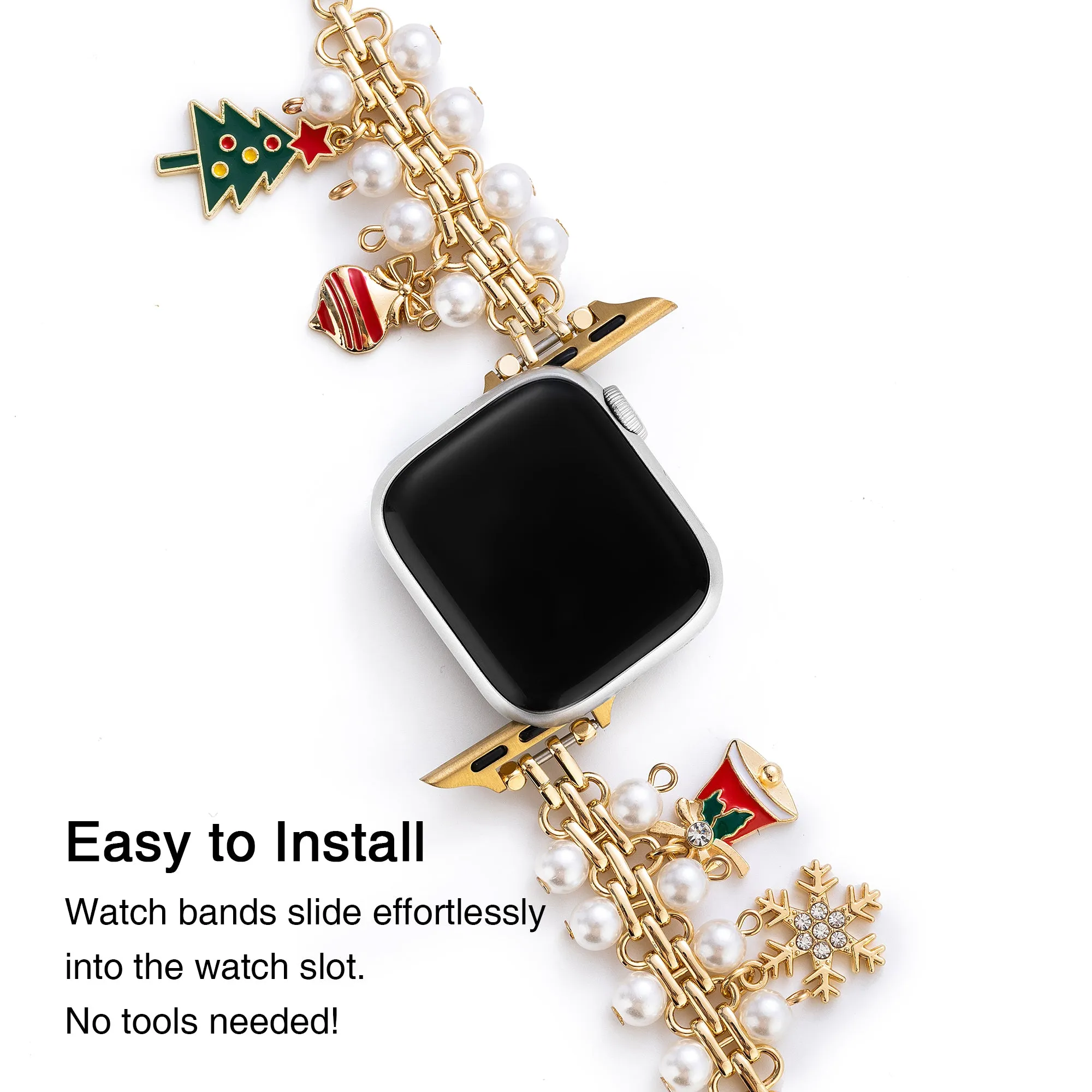 Christmas Pearly Watch Band