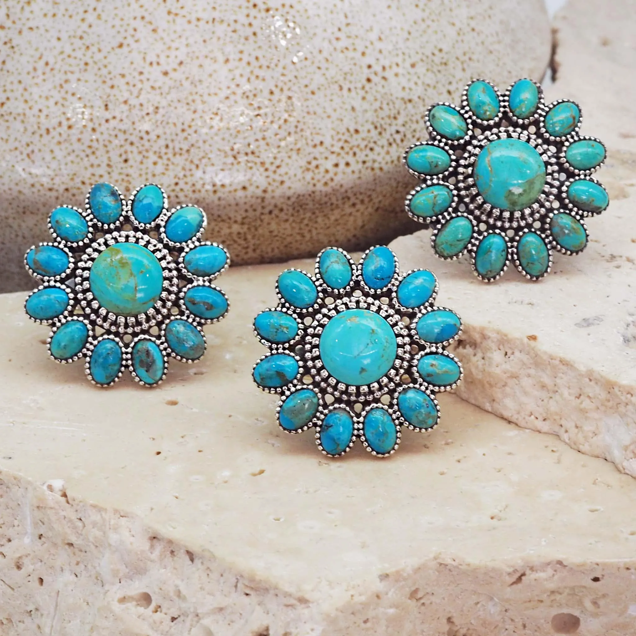 Cluster Turquoise Ring