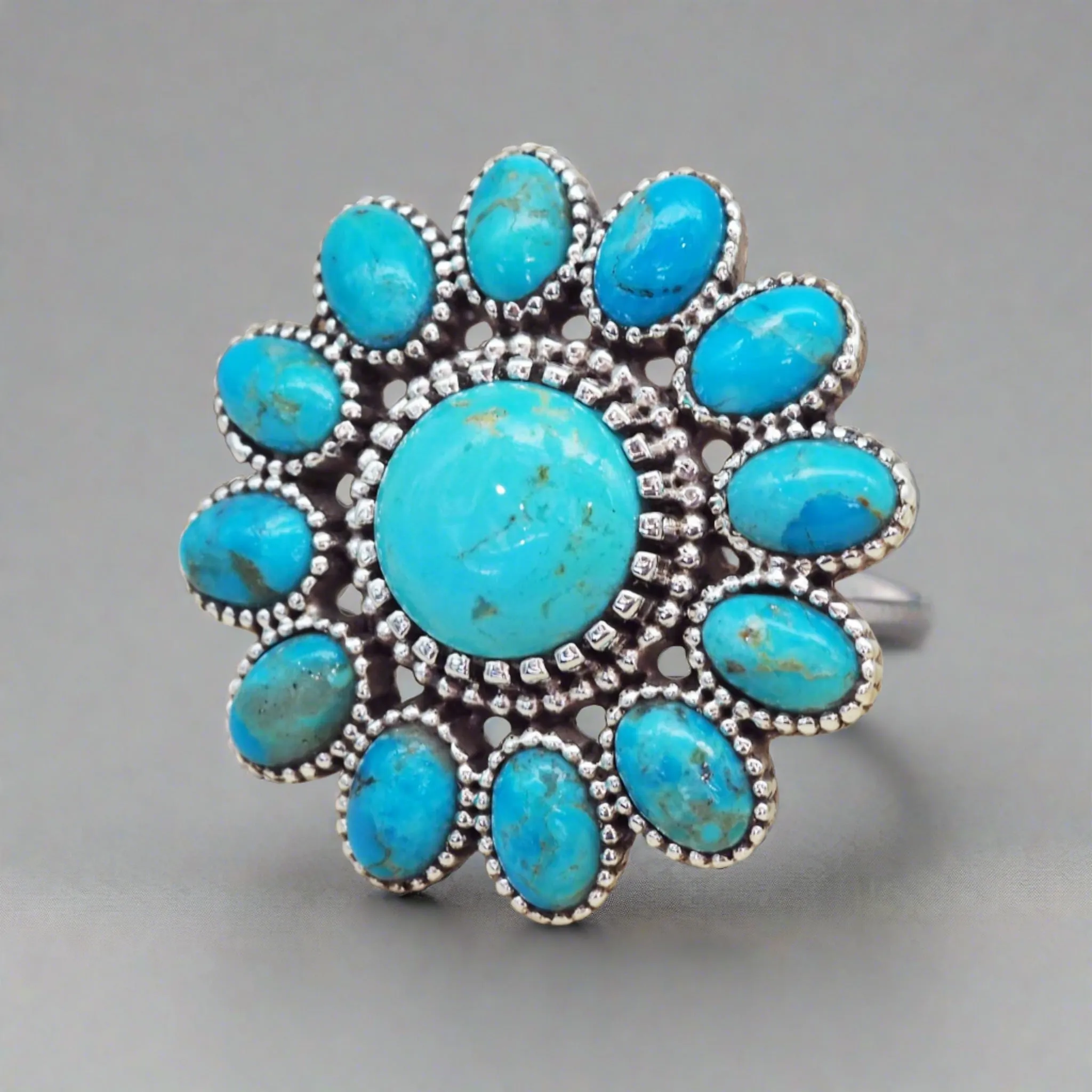 Cluster Turquoise Ring