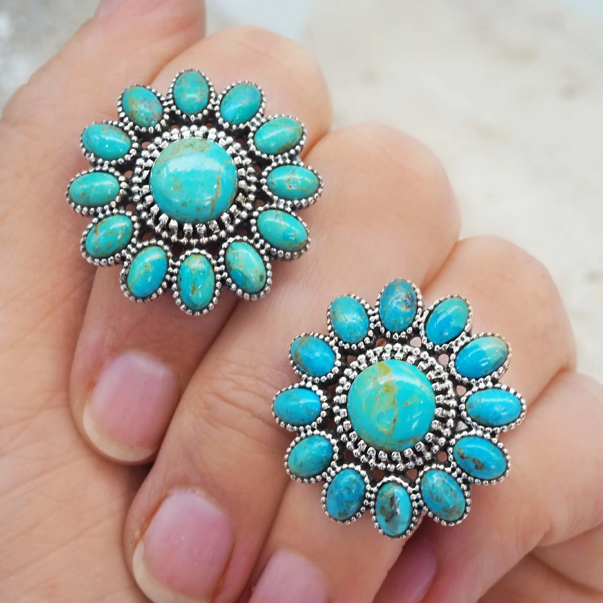 Cluster Turquoise Ring