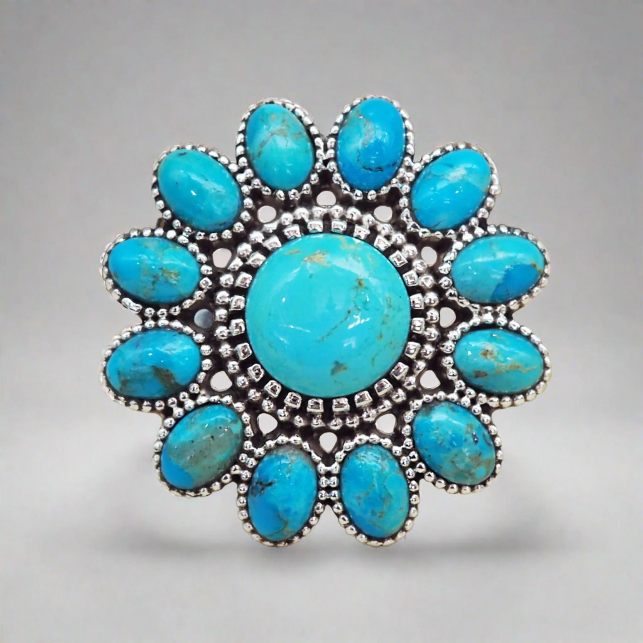 Cluster Turquoise Ring