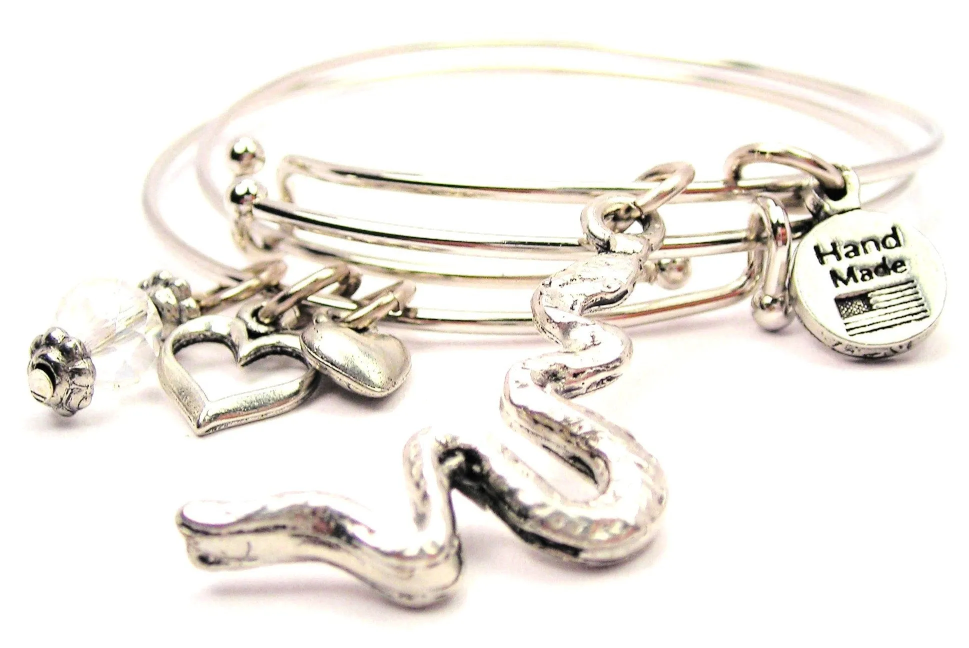 Corn Snake Expandable Bangle Bracelet Set