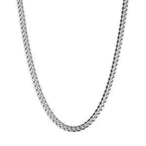 Cuban Chain Necklace - Silver 3mm