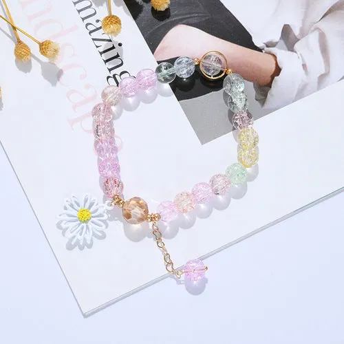 Daisy Flower Charm Bracelet For Women Girls Elegant Sweet