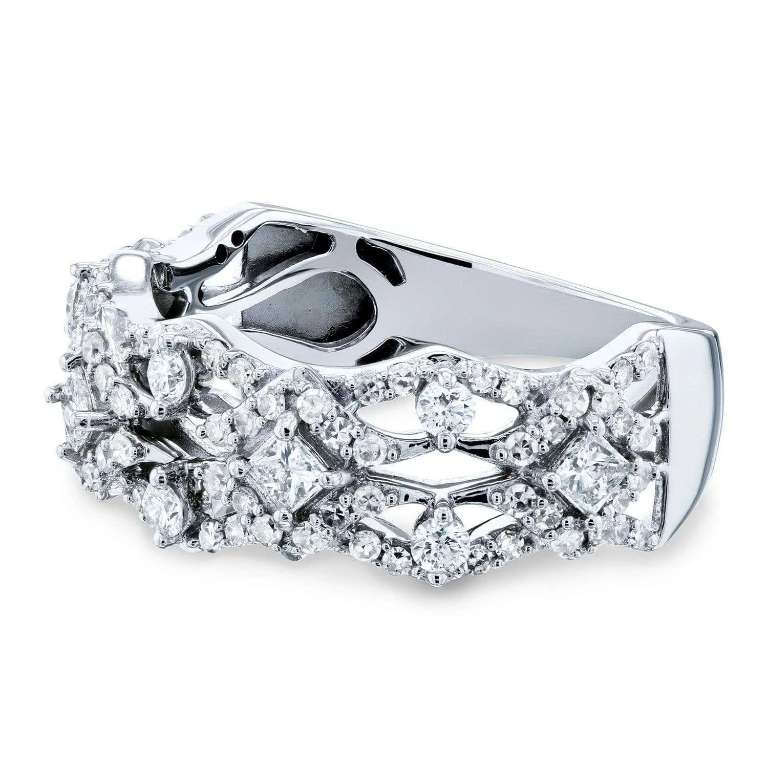 Diamond Fashion Band 2/3 Carats (CTW) in 10k White Gold