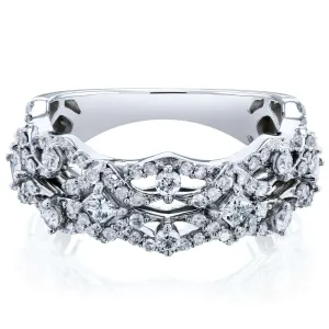 Diamond Fashion Band 2/3 Carats (CTW) in 10k White Gold