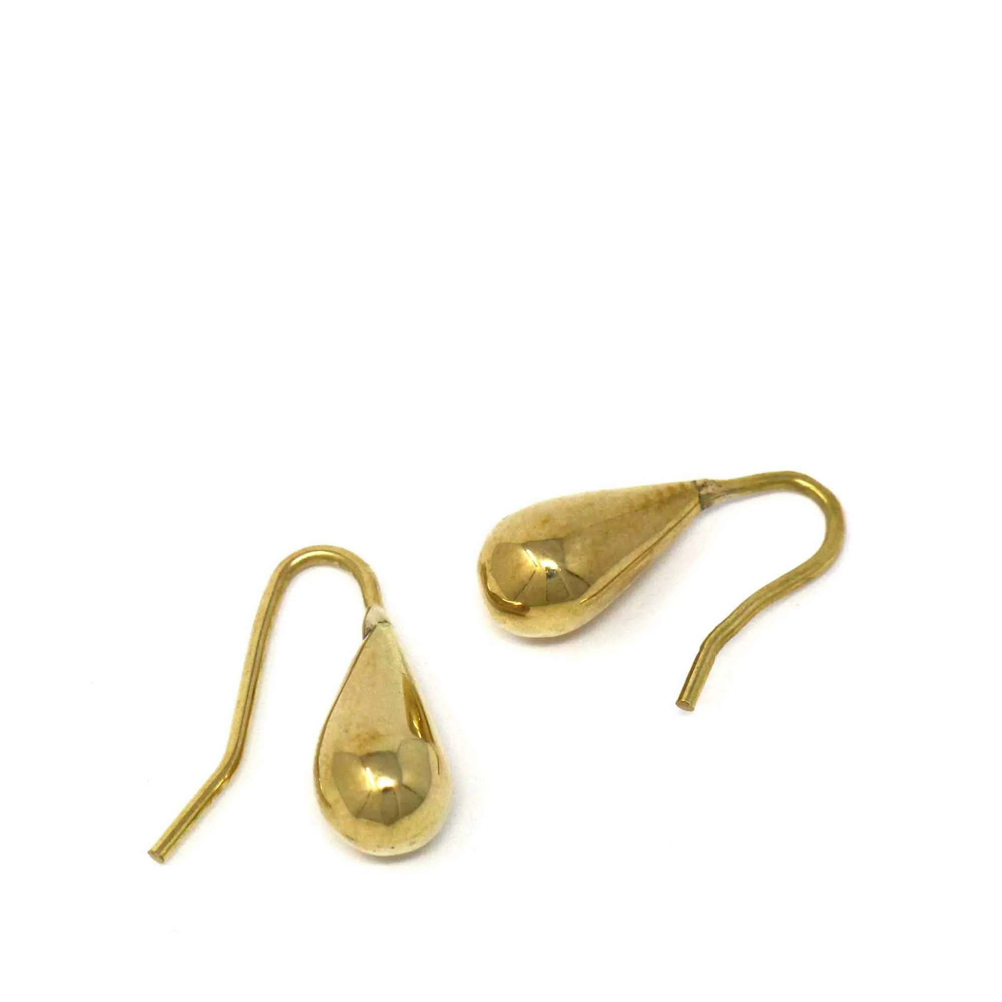 Earrings: Brass Drops