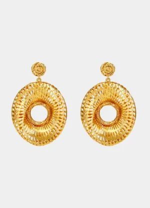 Earrings | Inez Hollow Bold | 18K Gold Plated