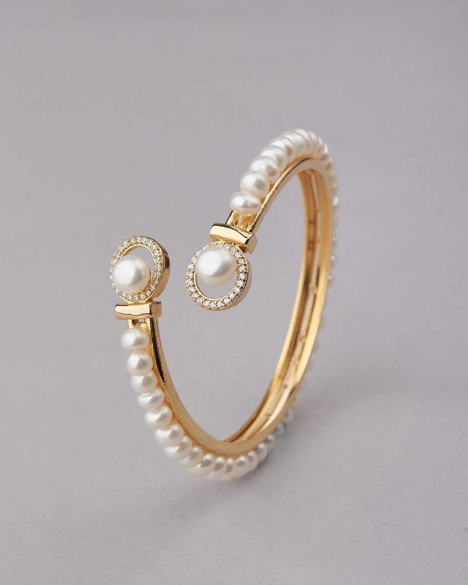 Elegant Real Pearl Bangle