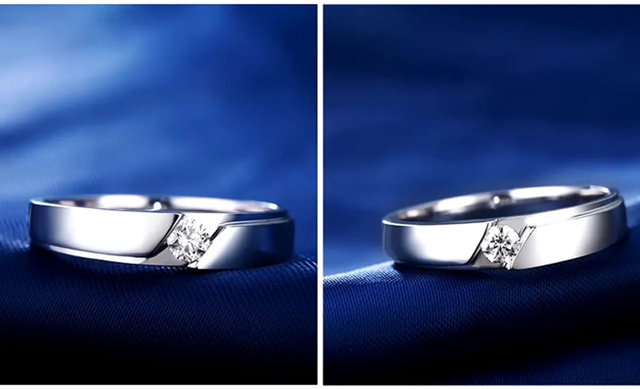 Elegant Tibetan Silver Wedding Ring for Couples - Fashionable Gift for Him & Her