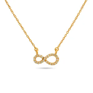 Eternal Grace: Gold-Plated Infinity Necklace - From Purl