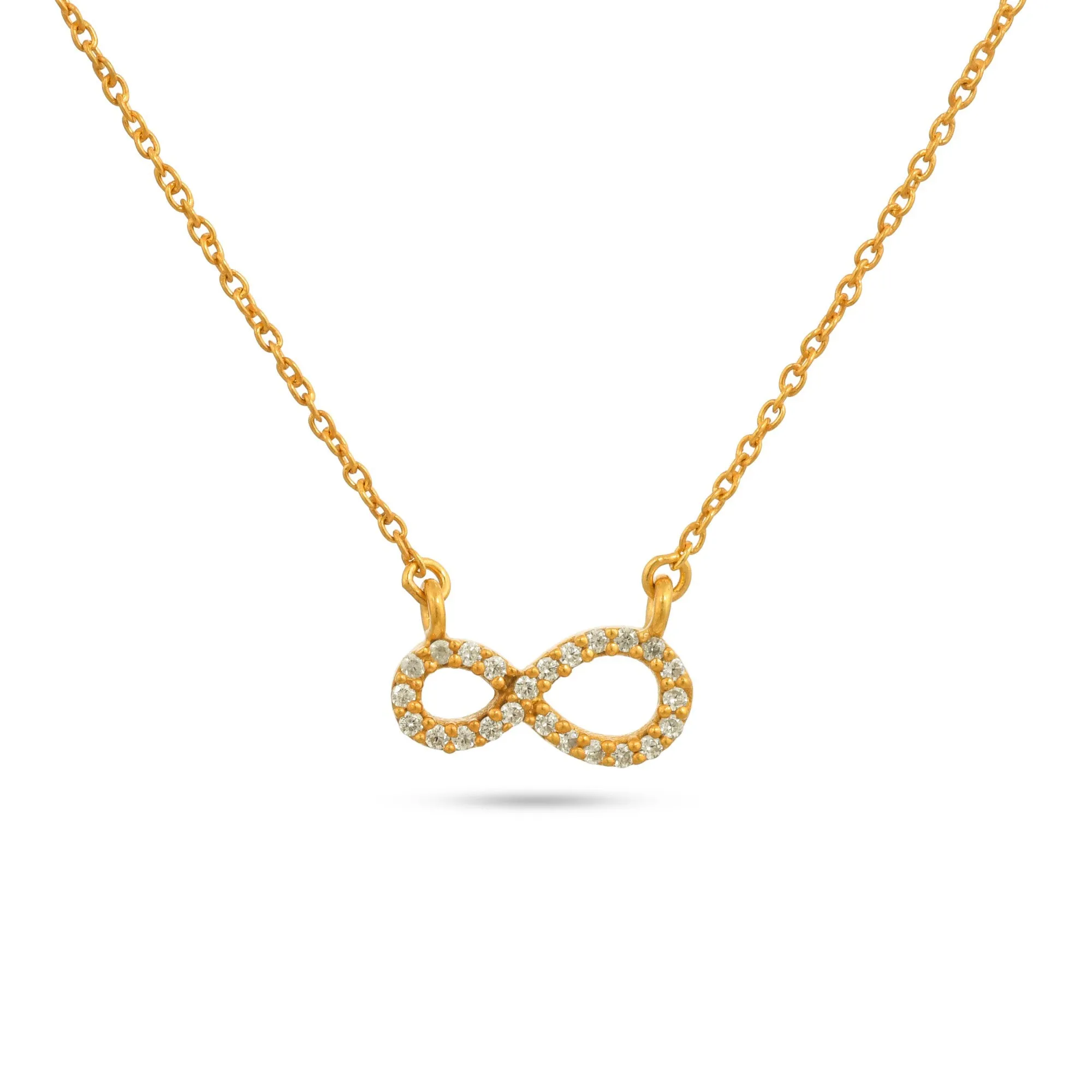 Eternal Grace: Gold-Plated Infinity Necklace - From Purl