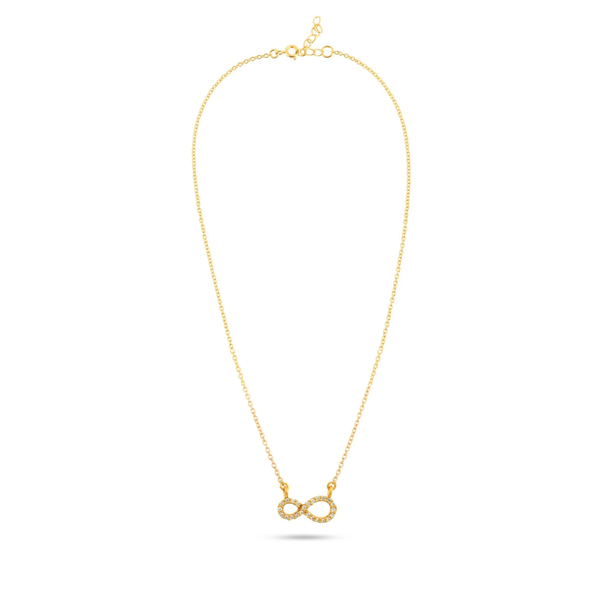 Eternal Grace: Gold-Plated Infinity Necklace - From Purl