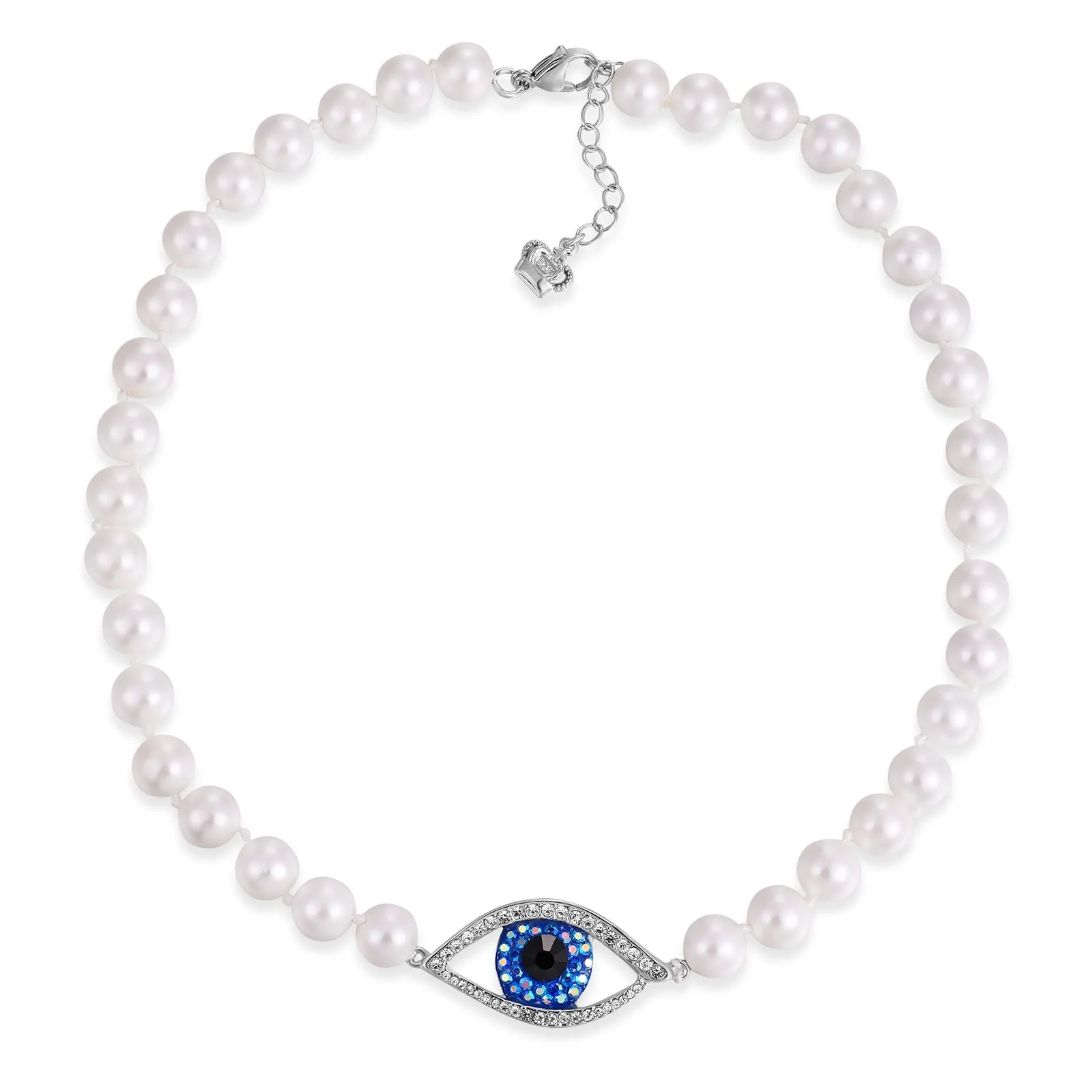 Eye and Pearl Necklace