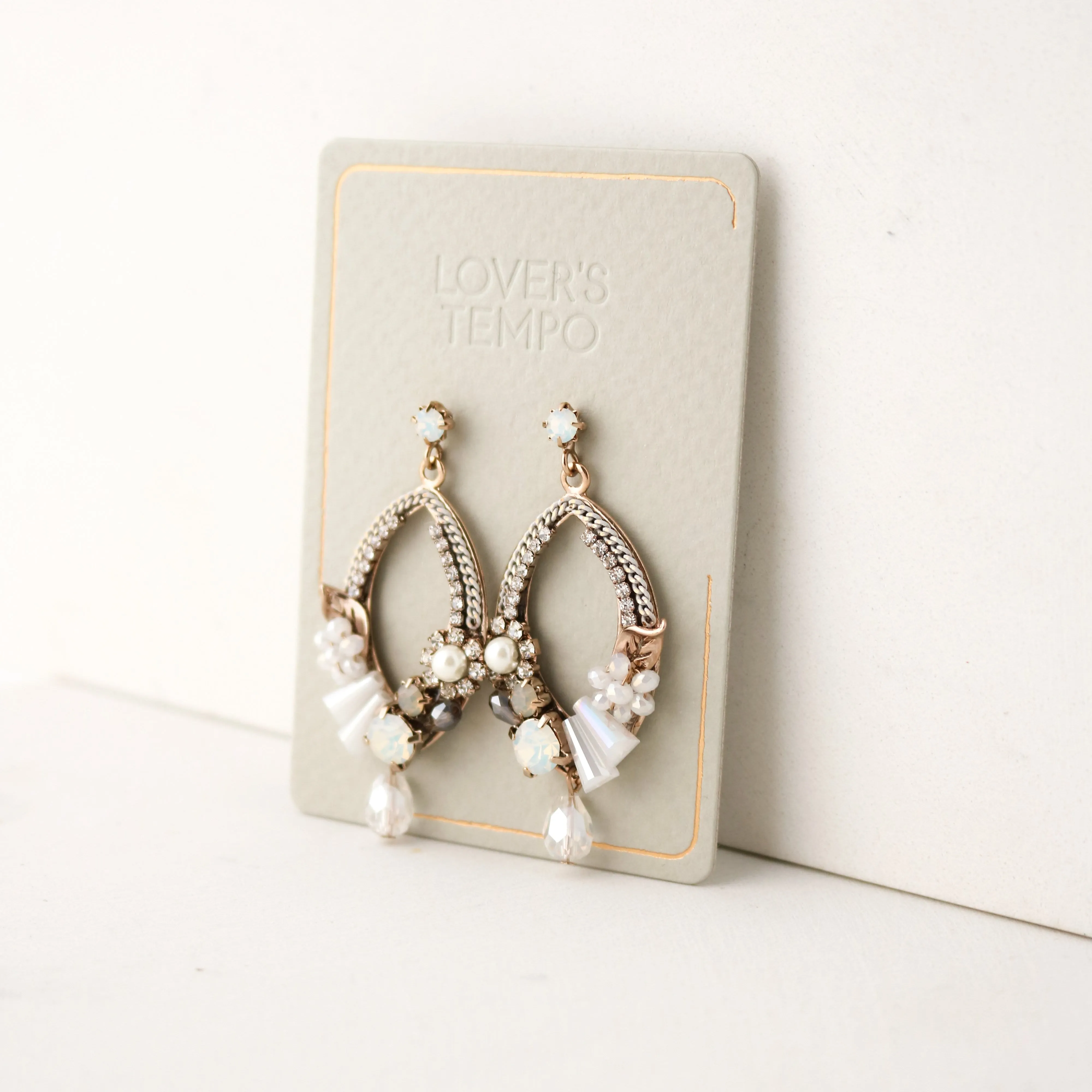 Flora Deco Drop Earrings