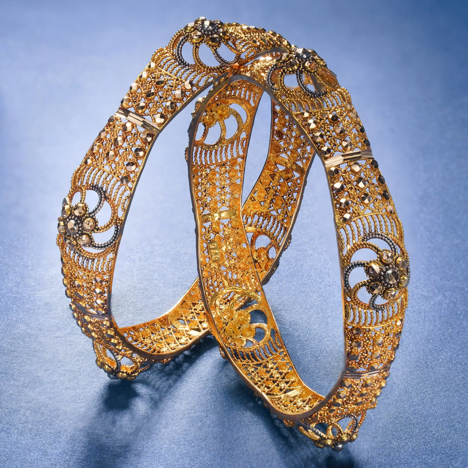 Gold Bangles - 196160