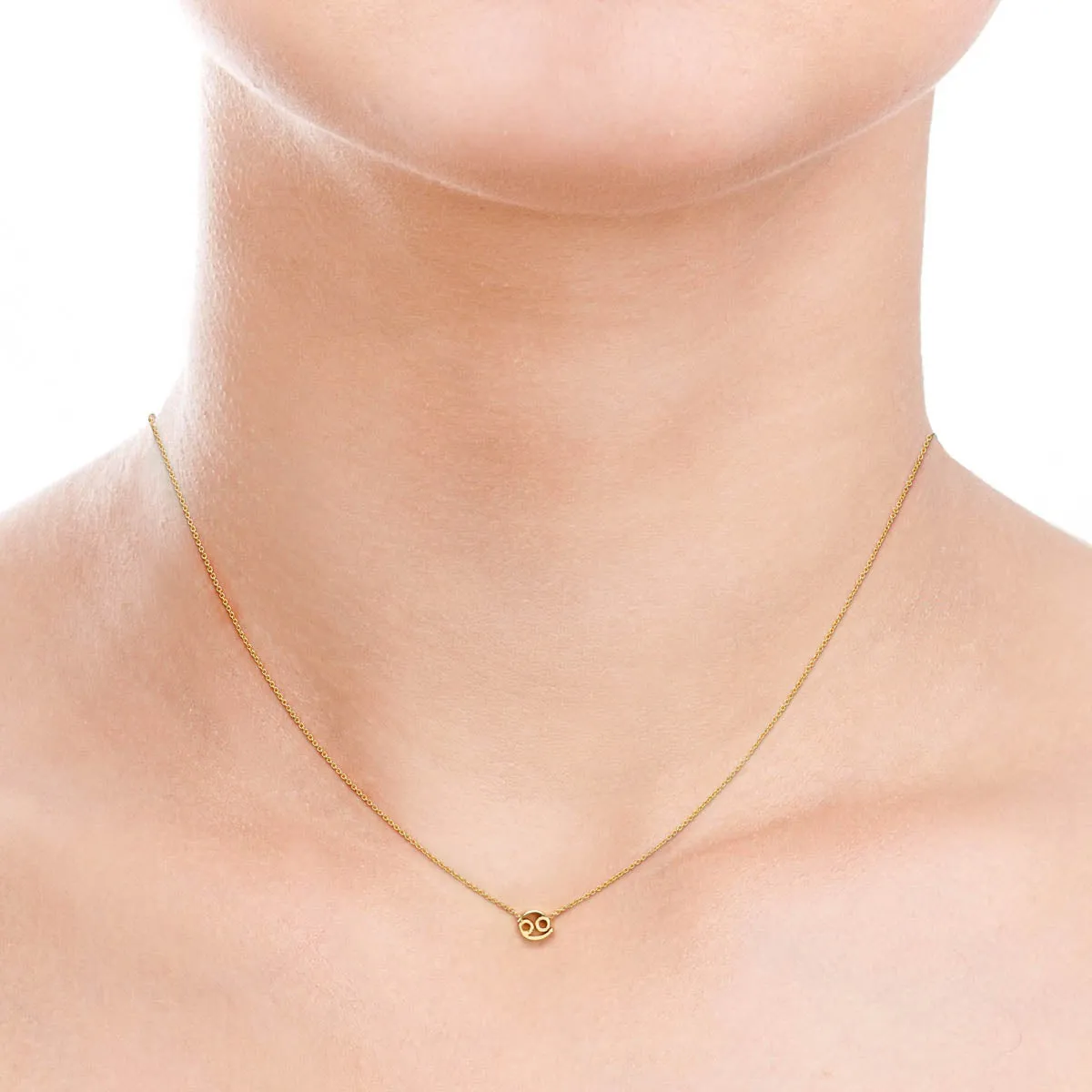 Gold Cancer Necklace