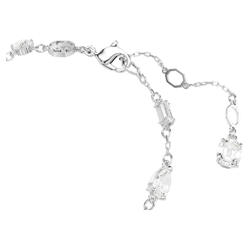 Idyllia Rhodium Plated White Snowflake Bracelet 5691485