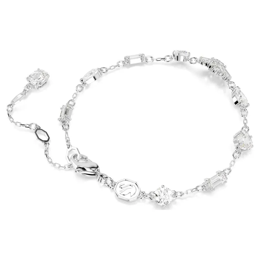 Idyllia Rhodium Plated White Snowflake Bracelet 5691485