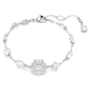 Idyllia Rhodium Plated White Snowflake Bracelet 5691485